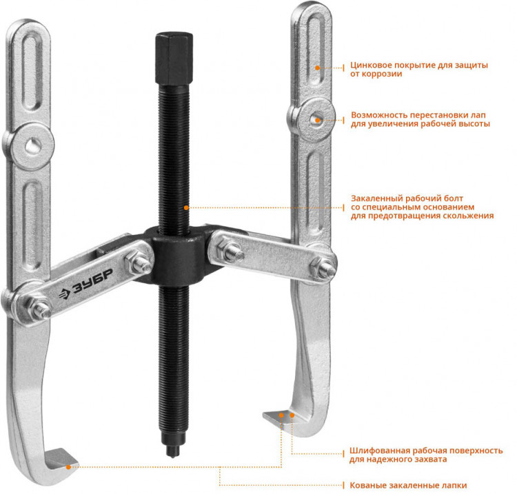 Съемник подшипников ЗУБР 43316-240
