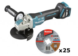 Аккумуляторная болгарка MAKITA SET-DGA519