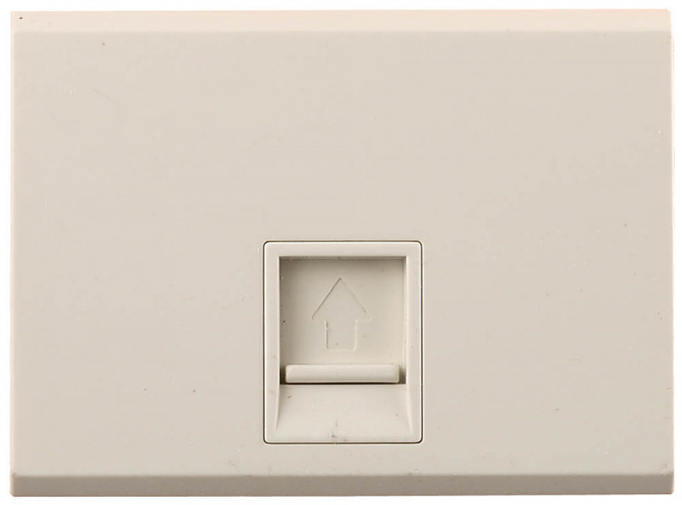 Одинарная компьютерная розетка СВЕТОЗАР ЭФФЕКТ SV-54419-B