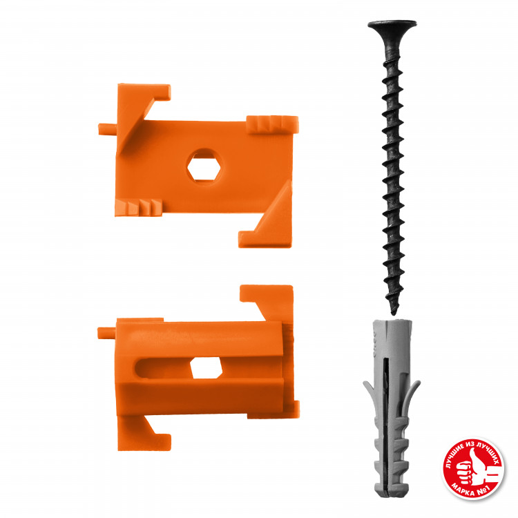 Набор СКШМ в комплекте с дюбелем и саморезом ЗУБР ВИНТ-Н25 3095-Н25