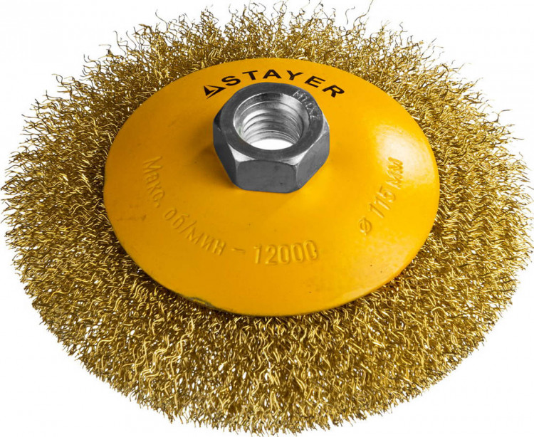 Щетка крацовка коническая для УШМ STAYER 35133-115