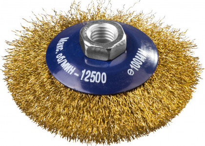 Щетка крацовка коническая для УШМ DEXX 35105-100
