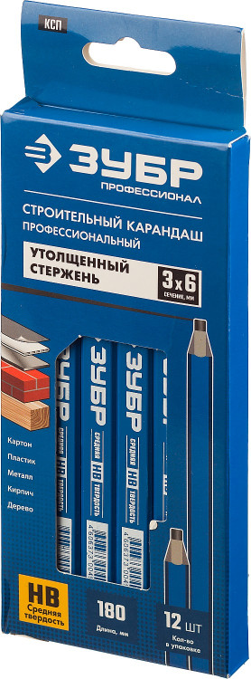 Карандаш строительный ЗУБР 4-06305-18_z01