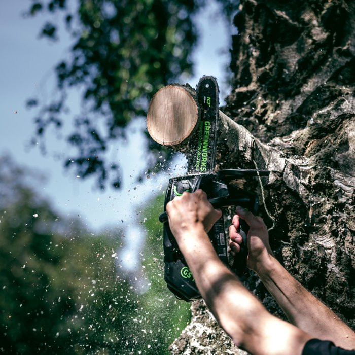 Пила цепная одноручная аккумуляторная GreenWorks  GD40TCS (арбориста) без АКБ и ЗУ