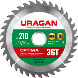 Диск пильный по дереву URAGAN Optima 36801-210-32-36_z01