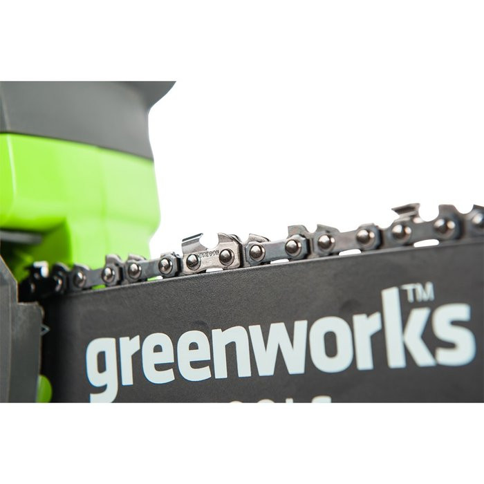 Цепная пила аккумуляторная GreenWorks G24CS25K2, 24V, 25см, c 1хАКБ 2 А.ч и ЗУ