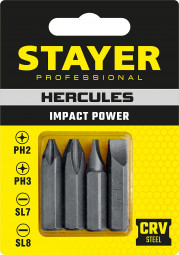 Набор бит для ударной отвертки STAYER 25667-S4_z01