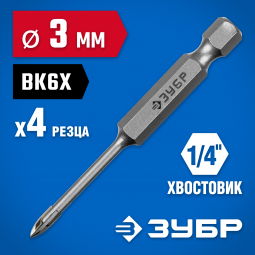 Сверло по кафелю и стеклу 3 мм ЗУБР 29845-03_z01