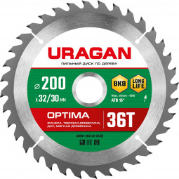 Диск пильный по дереву URAGAN Optima 36801-200-32-36_z01