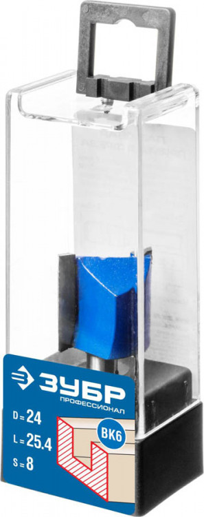 Фреза пазовая прямая ЗУБР 28753-24-25