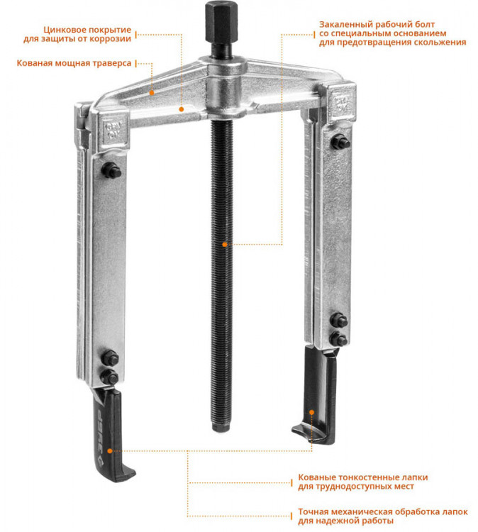 Съемник подшипников ЗУБР 43313-160-215