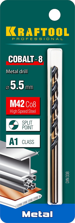 Сверло KRAFTOOL 29656-5.5