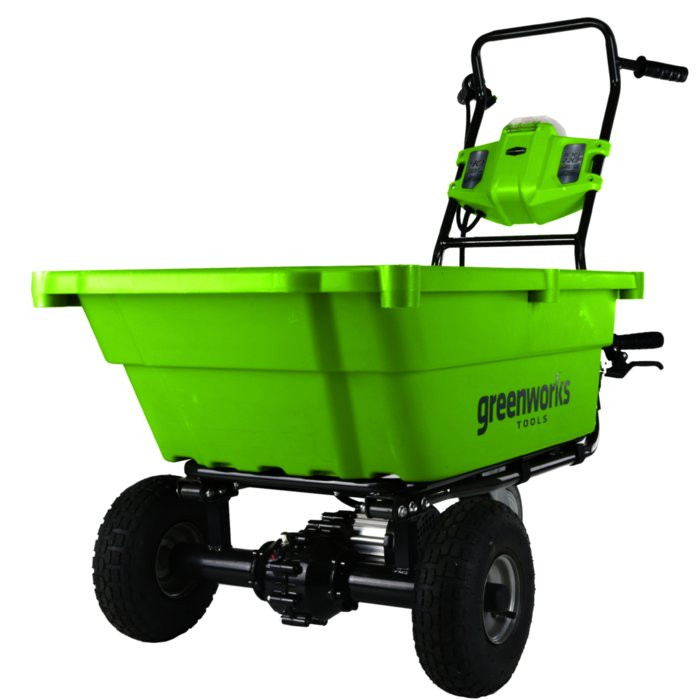 Садовая тележка самоходная Greenworks G40GC, 40V, 106 л