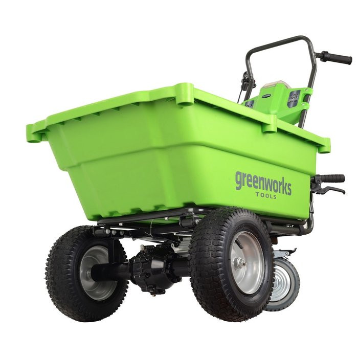 Садовая тележка самоходная Greenworks G40GC, 40V, 106 л
