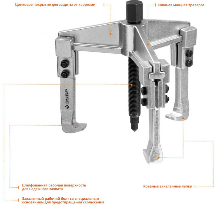 Съемник подшипников ЗУБР 43312-180-090