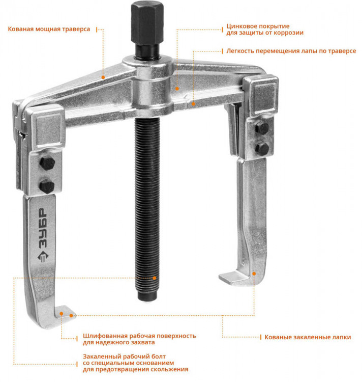 Съемник подшипников ЗУБР 43310-200-150