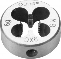 Плашка метрическая М8 x 1.0 ЗУБР 4-28022-08-1.0