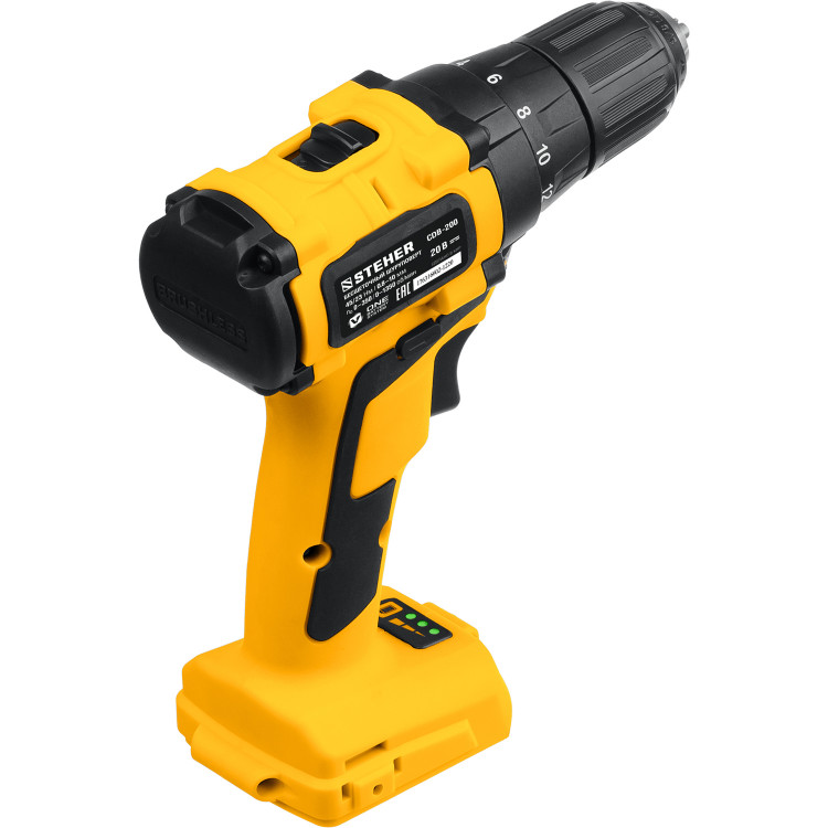 Аккумуляторная дрель шуруповерт STEHER CDB-200