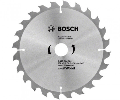 Пильный диск по дереву BOSCH Eco for Wood 200x32 24T