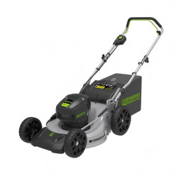 Газонокосилка аккумуляторная Greenworks GC82LM46K5, 82V, 46 см, с 1хАКБ 5 А.ч. и ЗУ