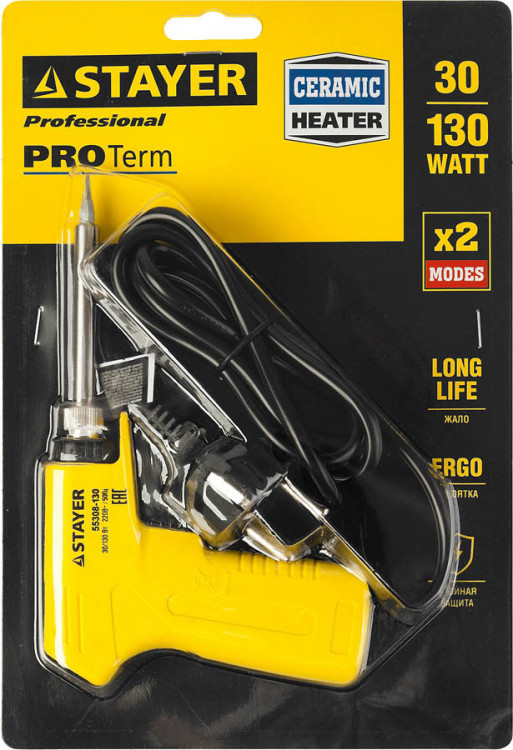 Электропаяльник непрерывного нагрева STAYER 55308-130