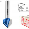 Фреза пазовая галтельная V-образная ЗУБР 28752-15.8