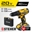 Аккумуляторная дрель шуруповерт STEHER CD-200-1