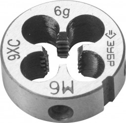 Плашка метрическая М6 x 1.0 ЗУБР 4-28022-06-1.0