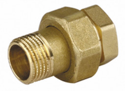 Соединитель прямой с накидной гайкой GENERAL FITTINGS 51037-G/S-1/2