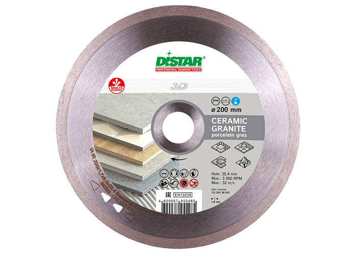 Алмазный диск DISTAR 1A1R 200 Bestseller Ceramic granite