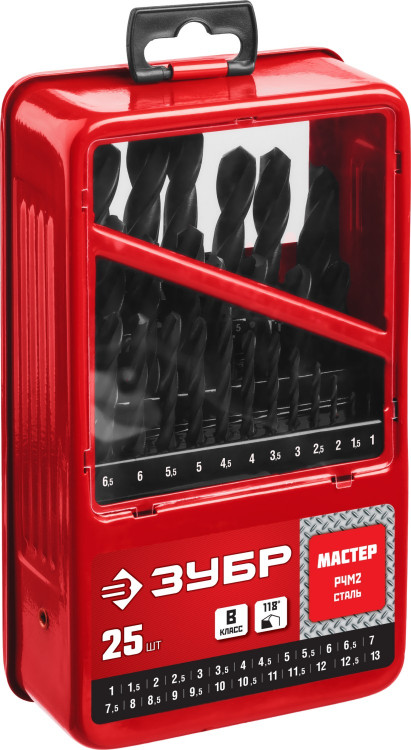 Набор сверл по металлу ЗУБР 29605-H25