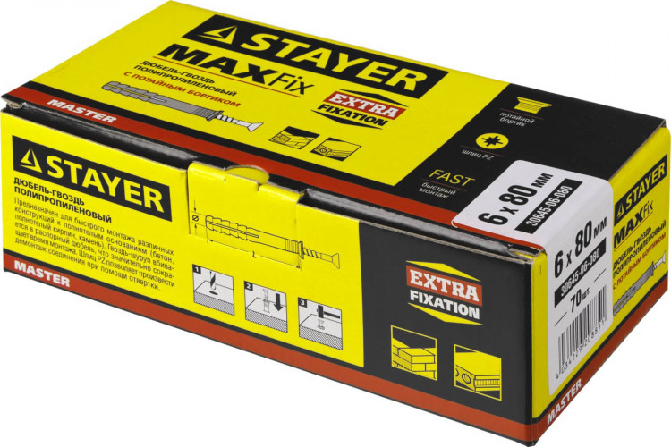 Дюбель-гвоздь STAYER 30645-06-080