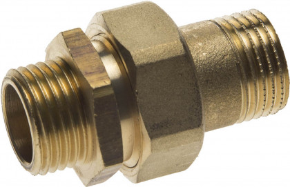 Соединитель прямой с накидной гайкой GENERAL FITTINGS 51037-S/S-1/2