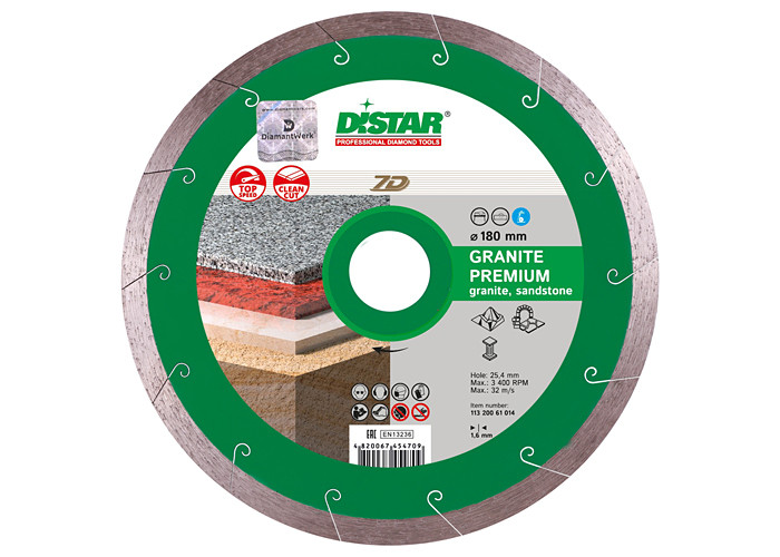 Алмазный диск DISTAR 1A1R 200 Granite Premium