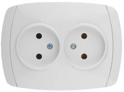 Двойная розетка СВЕТОЗАР CITY LIGHT LIGHT SV-54202-W