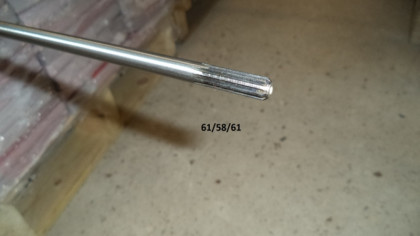 Вал &quot;типТ&quot; L=1530мм, d=8мм (9 шлицев)