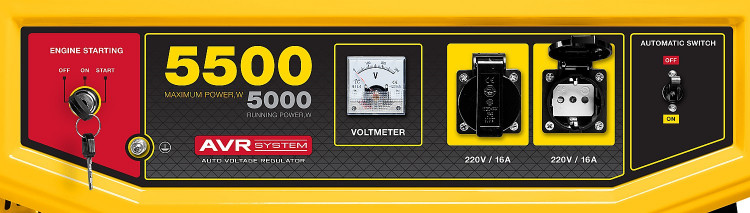 Бензиновый электрогенератор STEHER GS-6500Е