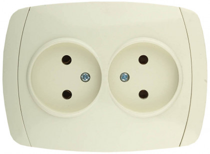 Двойная розетка СВЕТОЗАР CITY LIGHT LIGHT SV-54202-B