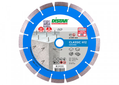 Алмазный диск DISTAR 1A1RSS/C3-W 232 Classic H12