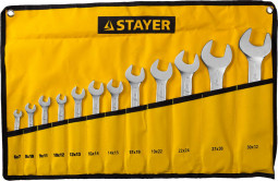 Набор ключей гаечных рожковых STAYER 27035-H12