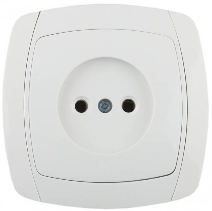 Одинарная розетка СВЕТОЗАР CITY LIGHT SV-54200-W