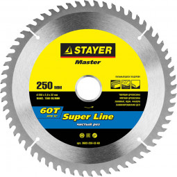 Пильный диск по дереву STAYER 3682-250-32-60