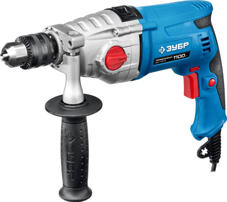 Дрель ударная электрическая ЗУБР ЗЗДУ-1100-2 ЭРМКМ2