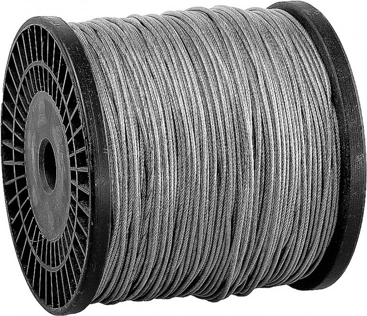 Трос стальной оцинкованный в оплетке ПВХ DIN 3055 ЗУБР 4-304120-05-06