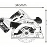 Аккумуляторная дисковая пила BOSCH GKS 18V-57