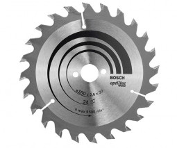 Пильный диск по дереву BOSCH Optiline Wood 160х20 24
