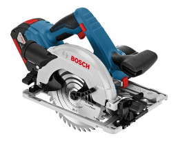 Аккумуляторная дисковая пила Bosch GKS 18V-57 + GBA 18V 4 Ah, + GAL 18V-40