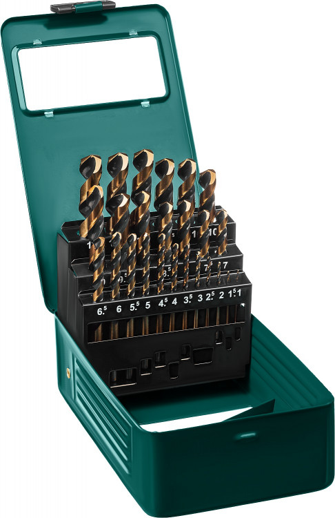 Набор сверл по металлу KRAFTOOL 29656-H25