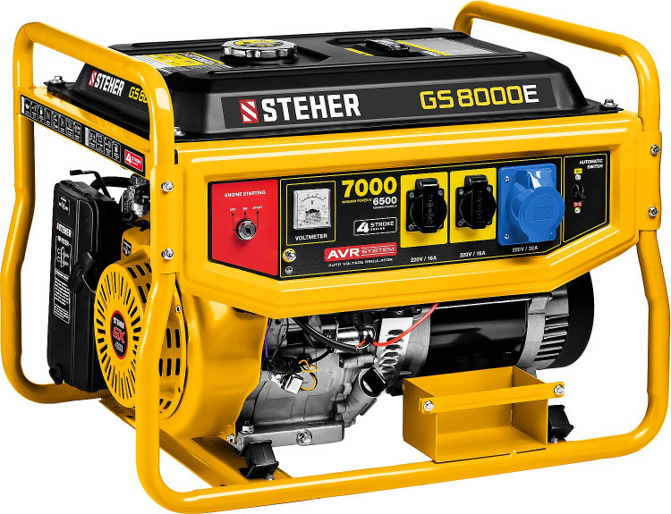 Бензиновый электрогенератор STEHER GS-8000Е