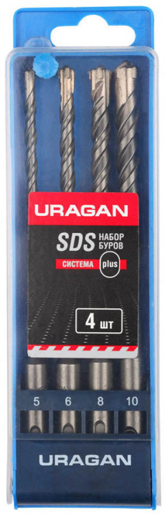 Набор буров по бетону URAGAN 901-25554-H4